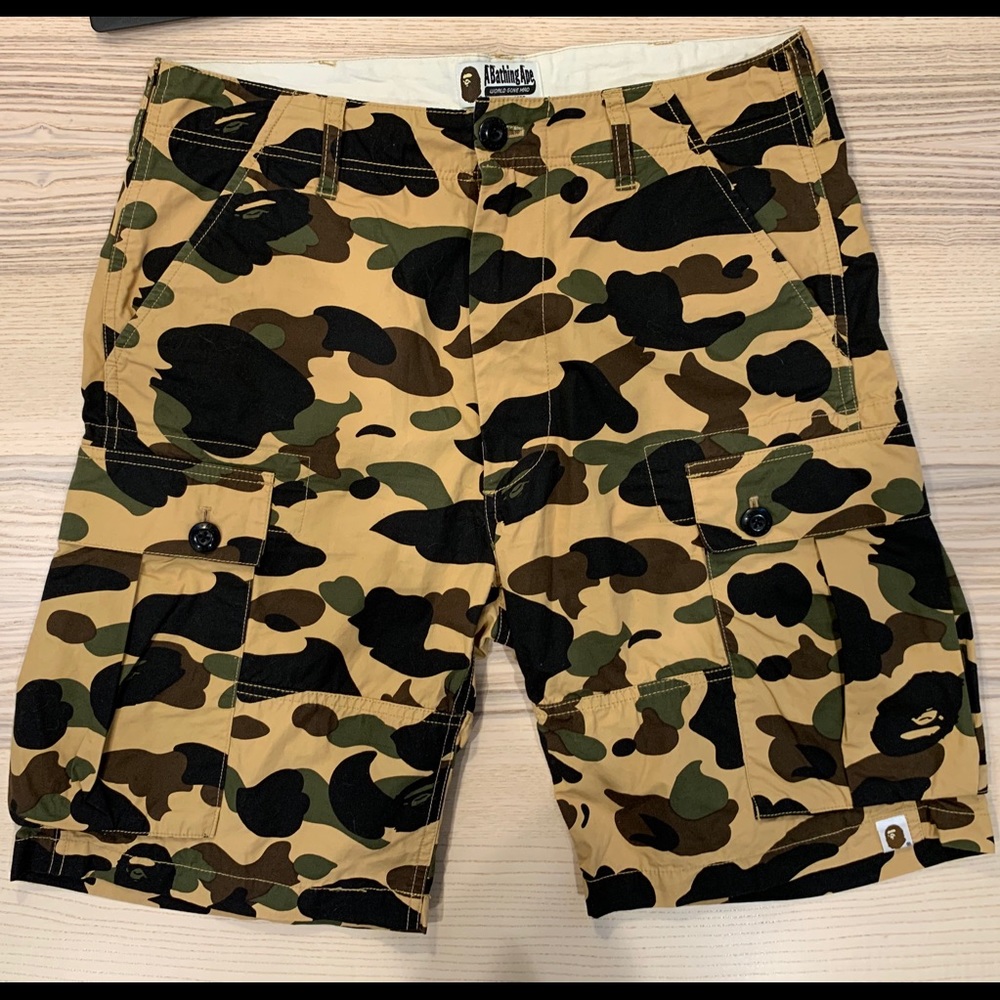 Bape Camo cargo shorts